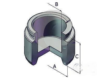 Поршень, гальмівний супорт, Ert 150941-C