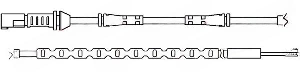 Конт. попер. сигналу, знос гальм. накл., BMW F10, F07, F11, F06, F12, F13, F01, Quick Brake WS0289A