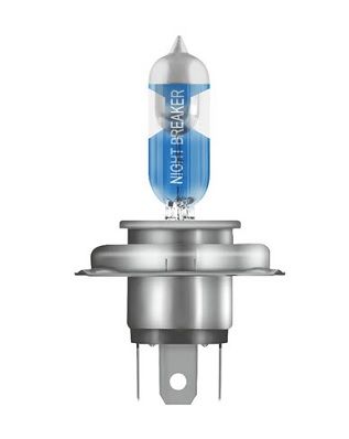 Лампа розжарювання, фара дальнього світла, 60/55Вт, h4, виконання цоколя P43t, NIGHT BREAKER LASER, Osram 64193NBL
