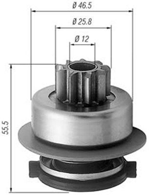 Мала шестірня, стартер, VAG A3/GOLF 1/2/PASSAT/JETTA, Magneti Marelli 940113020256