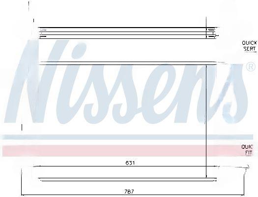 Радіатор, система охолодження двигуна, Nissens 60314A