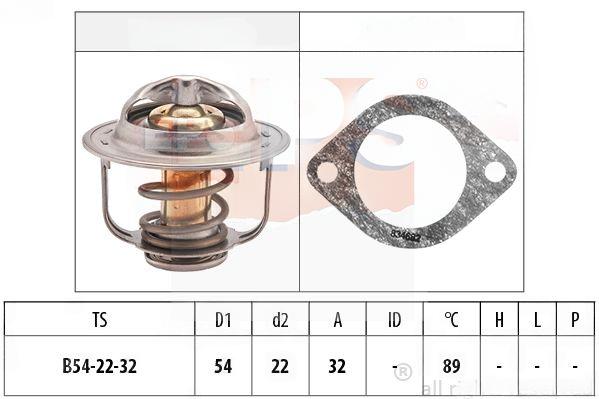 Термостат, охолоджувальна рідина, 89°C, Opel Astra G/Combo 1.7D/Dti 01-, Eps 1880298