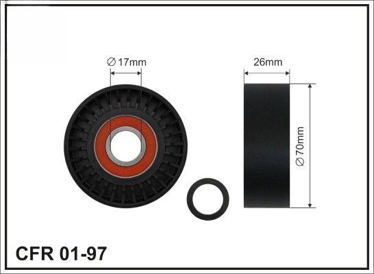 Натяжний ролик, поліклиновий ремінь, Caffaro 01-97