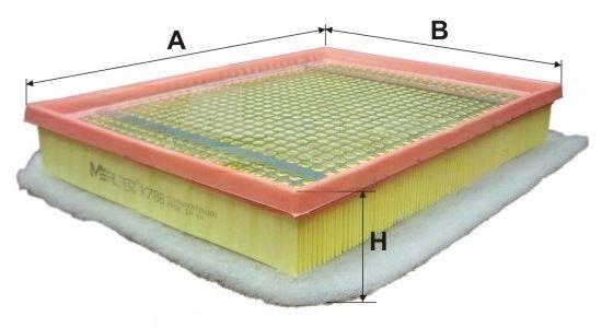 Повітряний фільтр, Mfilter K788