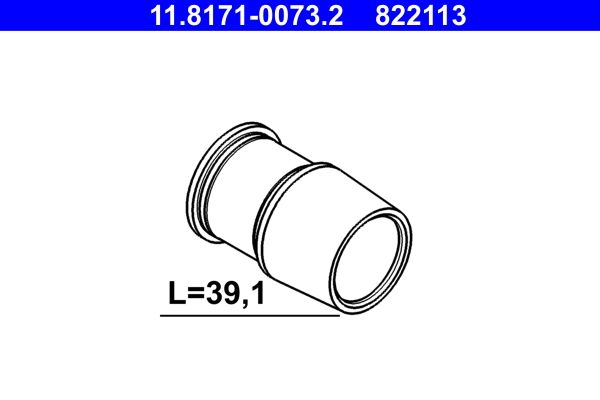 Напрямна втулка, гальмівний супорт, Ate 11.8171-0073.2