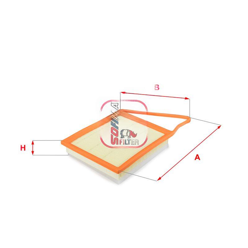 Повітряний фільтр, фільтрувальний елемент, Citroen Berlingo/C3/C4/C5 Peugeot 207/308/5, Sofima S3645A