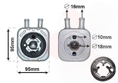 Охолоджувач оливи, моторна олива, Van Wezel 58003086