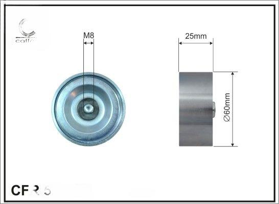 Відвідний/напрямний ролик, поліклиновий ремінь, Caffaro 500153
