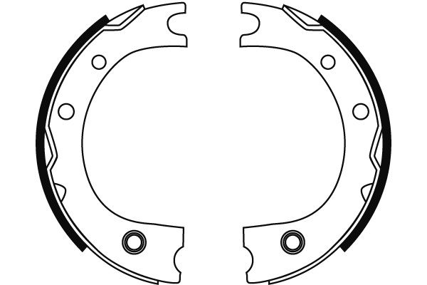 Комплект гальмівних колодок, стоянкове гальмо, LEXUS/TOYOTA GX/LX/Land Cruiser "84>>, Trw GS8716