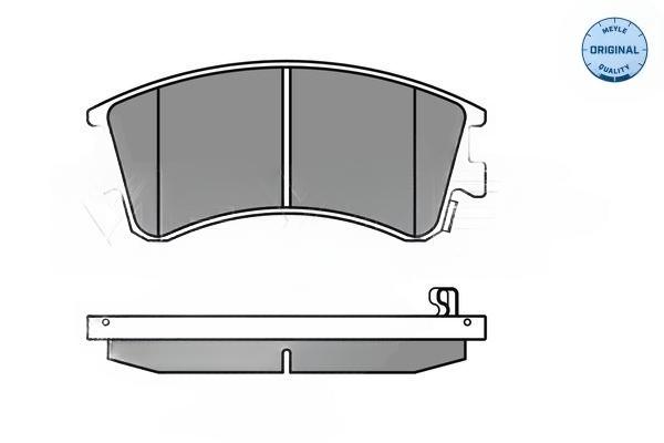 Комплект гальмівних накладок, дискове гальмо, Meyle 0252404618/W