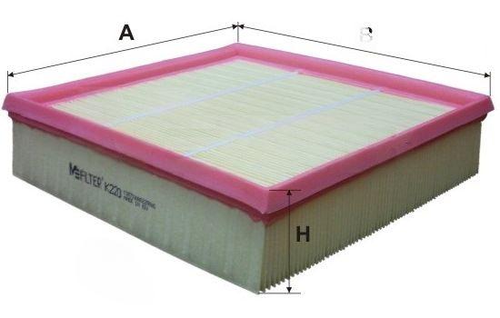 Повітряний фільтр, Mfilter K220