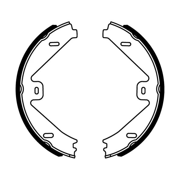 Комплект гальмівних колодок, стоянкове гальмо, задня вісь, Abe CRM014ABE