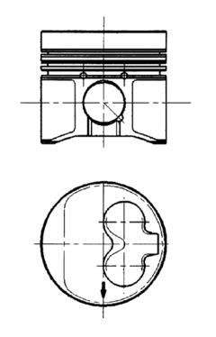 Поршень, Audi/VW 80.01 1.9TD AAZ/ABL/ADE, Kolbenschmidt 91429620