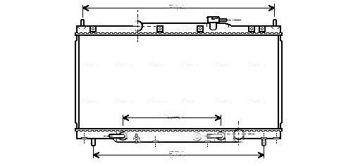 Радіатор, система охолодження двигуна, Ava HD2163