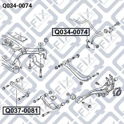 Тяга стабілізатора (задня), Q-Fix Q0340074