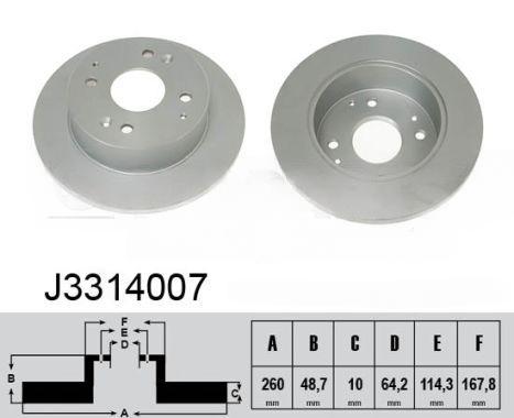 Гальмівний диск, Nipparts J3314007