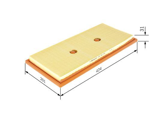 Повітряний фільтр, фільтрувальний елемент, Bosch F026400482