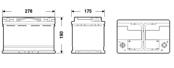 Стартерний акумулятор, Exide EK720