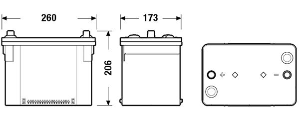 Стартерний акумулятор, Exide EK508