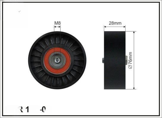 Натяжний ролик, поліклиновий ремінь, Caffaro 12000