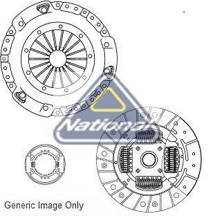 Комплект зчеплення, кільк. зубц. 28, 220мм, Caddy 1.4/1.6i/2,0SDI 03- (220mm), National CK9819