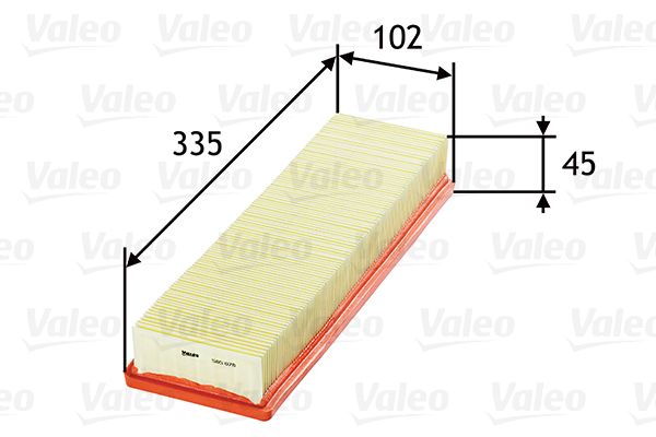 Повітряний фільтр, фільтрувальний елемент, Valeo 585078