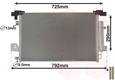 Конденсатор, система кондиціонування повітря, OUTLANDER/C-CROSS, Van Wezel 32005210