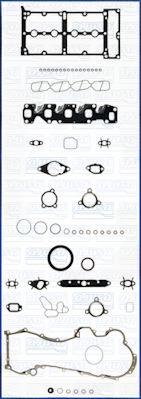 Повний комплект ущільнень, двигун, FIAT комплект прокладок двигуна DOBLO, LINEA, IDEA Van 1.3D 05-, LANCIA, Ajusa 51028900