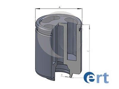 Поршень, гальмівний супорт, Ert 150808-C