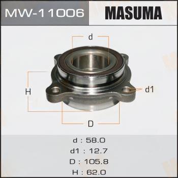 Комплект колісних підшипників, Masuma MW11006