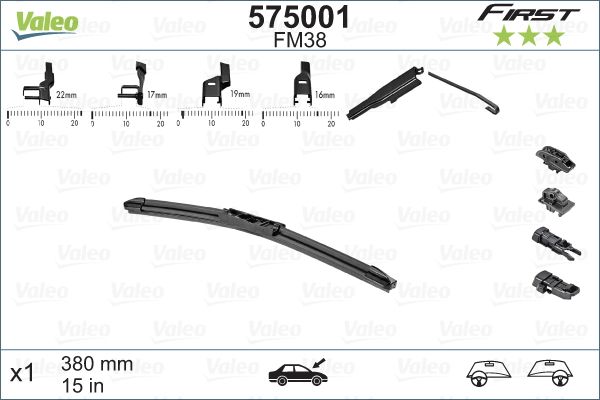 Щітка двірника, Valeo 575001