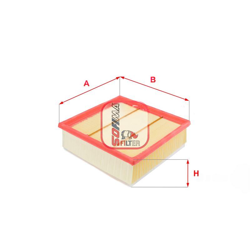 Повітряний фільтр, фільтрувальний елемент, fiat/opel 1,3-1,6, 10 (СПЕЦВИКУП), Sofima S3297A
