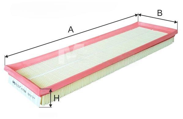 Повітряний фільтр, фільтрувальний елемент, Jetta 06- 2.5i, Mfilter K7098