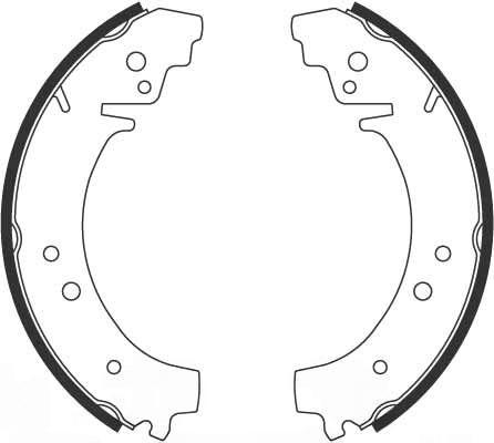 Комплект гальмівних колодок, Trw GS8222