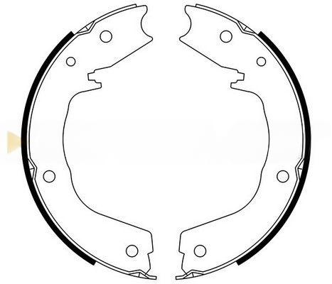 Комплект гальмівних колодок, стоянкове гальмо, Bremsi GF0831
