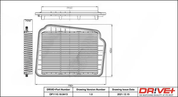 Повітряний фільтр, Dr!Ve+ DP1110.10.0413