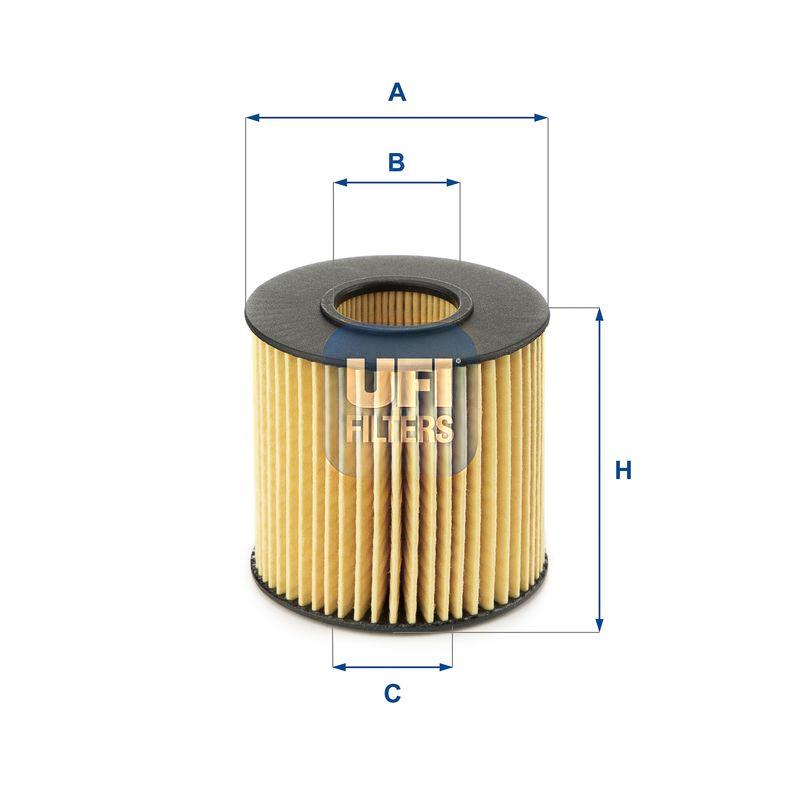 Оливний фільтр, Ufi 25.196.00