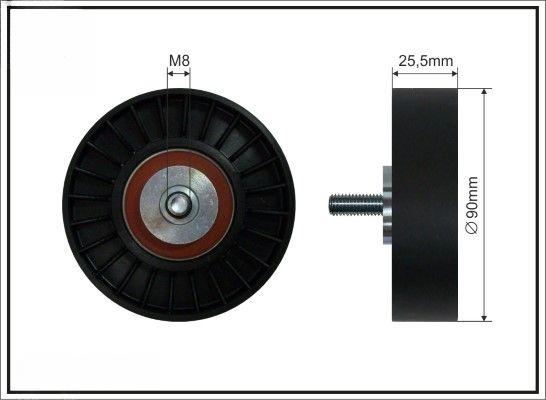 Відвідний/напрямний ролик, поліклиновий ремінь, Caffaro 2028