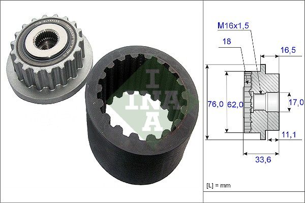 Комплект гнучких з’єднувальних муфт, Ina 535018610