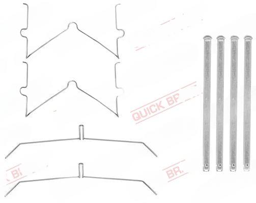 Комплект приладдя, накладка дискового гальма, Quick Brake 109-0003