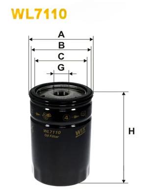 Оливний фільтр, Wix Filters WL7110