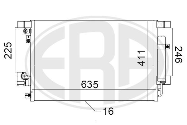 Конденсатор, система кондиціонування повітря, Era 667114