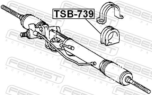 Опора, рульовий механізм, Febest TSB-739