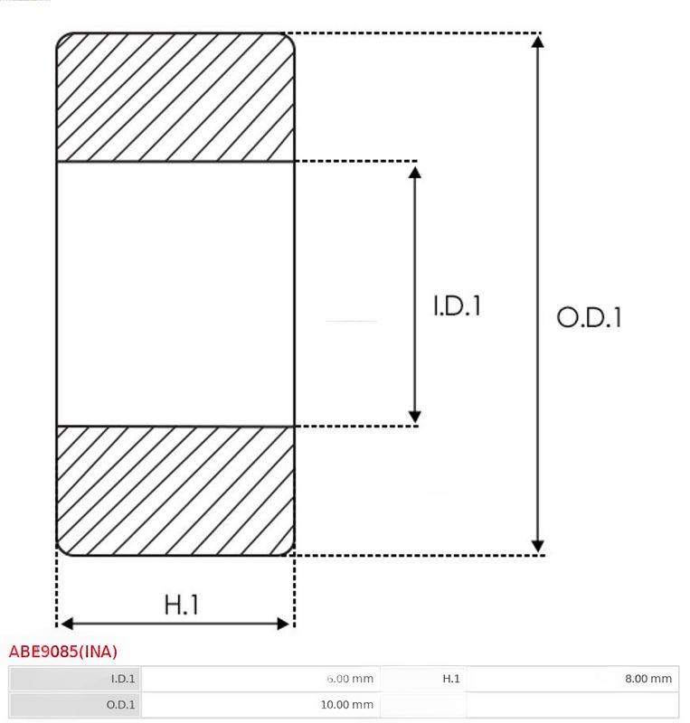 Підшипник, Auto Starter ABE9085(INA)