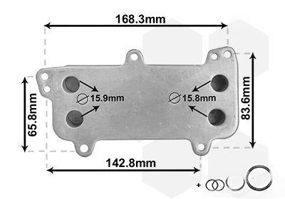 Охолоджувач оливи, моторна олива, VW TOUAREG, VW T5, Van Wezel 58013707