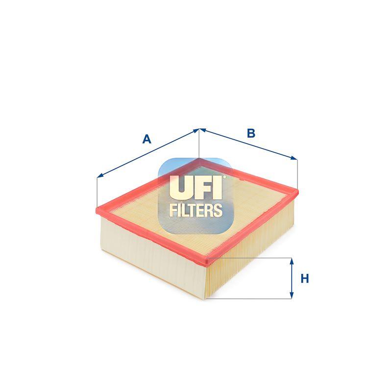 Повітряний фільтр, фільтрувальний елемент, AUDI A4 1.8-3.2 00-09, Ufi 30.162.00