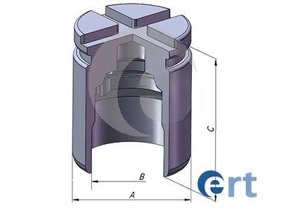 Поршень, гальмівний супорт, Ert 151357C