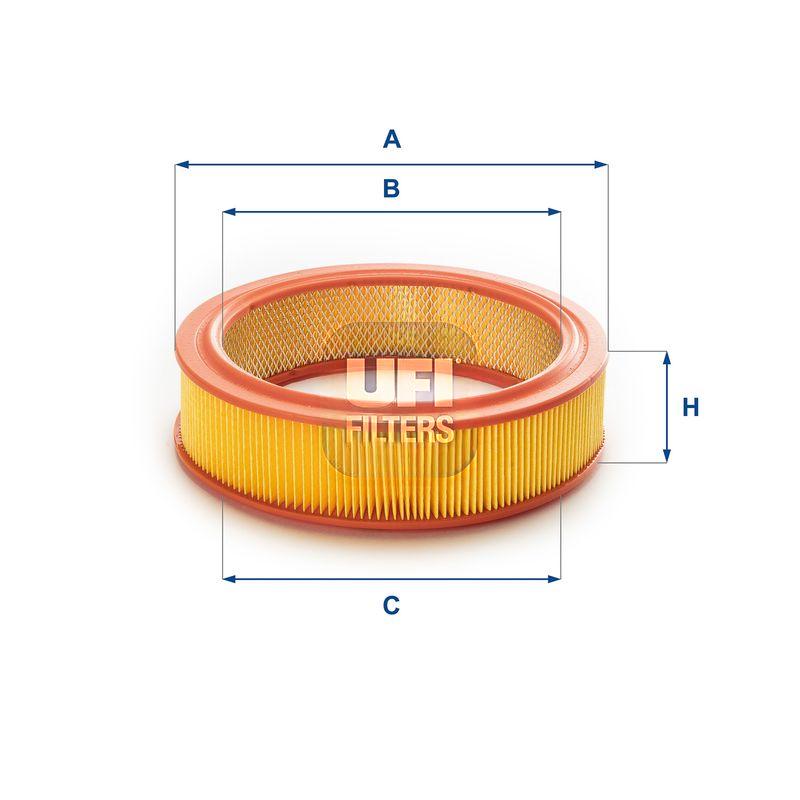 Повітряний фільтр, фільтрувальний елемент, Ufi 27.719.00