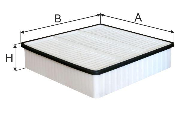 Повітряний фільтр, фільтрувальний елемент, MITSUBISHI LANCER VI, VII 1.3-2.0 95-, COLT V 1.3-1.6 -04, Mfilter K7059