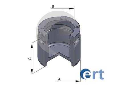 Поршень, гальмівний супорт, Ert 150874-C